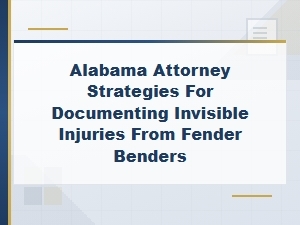 Documenting Invisible Injuries From Alabama Fender Benders