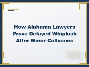 Proving Delayed Whiplash After Minor Alabama Collisions