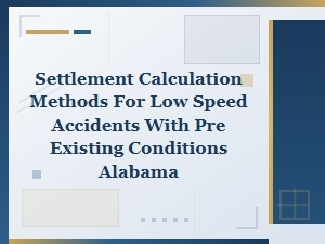 How Alabama Calculates Low-Speed Crash Settlements